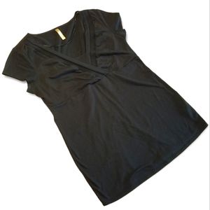 Thyme Maternity Black Nursing Top, Large